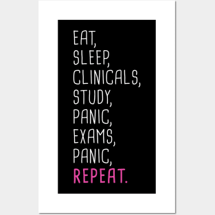 Funny Nursing Student Quote Posters and Art